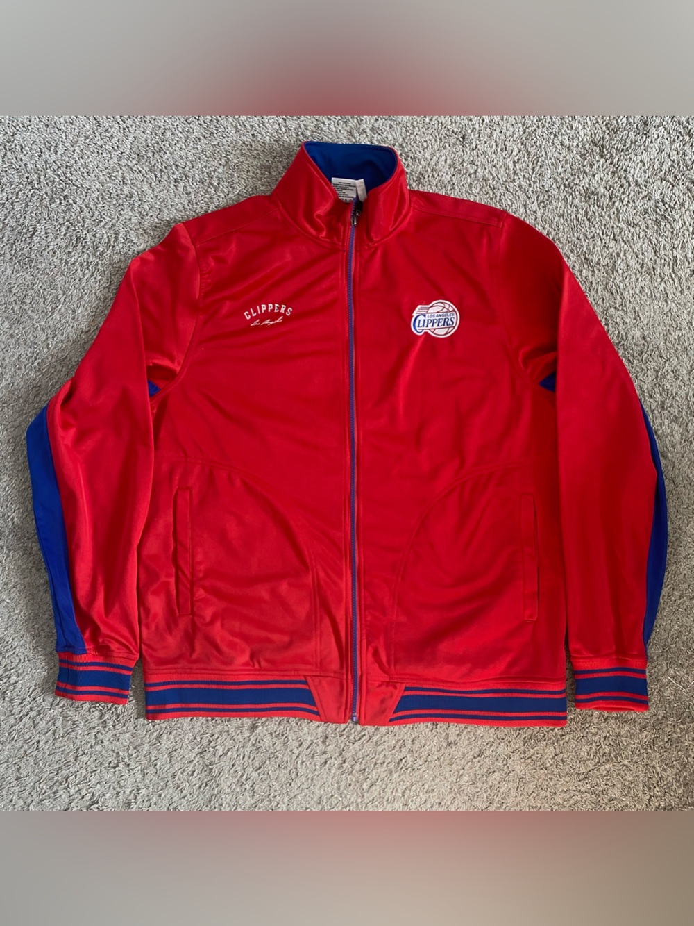 Red & Blue Los Angeles Clippers Bomber Jacket